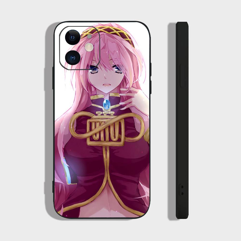 

Megurine Luka Virtual Singer Phone Case For IPhone 17 Air 16 15 14 13 Pro Max 11 12 Black Silicone Cover IPHONE 17