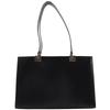 Gancini Tote Bag BP-21 0137 Black Calfskin Women Used