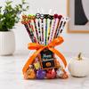Kids Halloween Stationery 12 Pcs Pencils with 3D Skull Ghost Pumpkin Cat Erasers, Wood Bulk for Goodie Bags, School Classroom Rewards Supplies