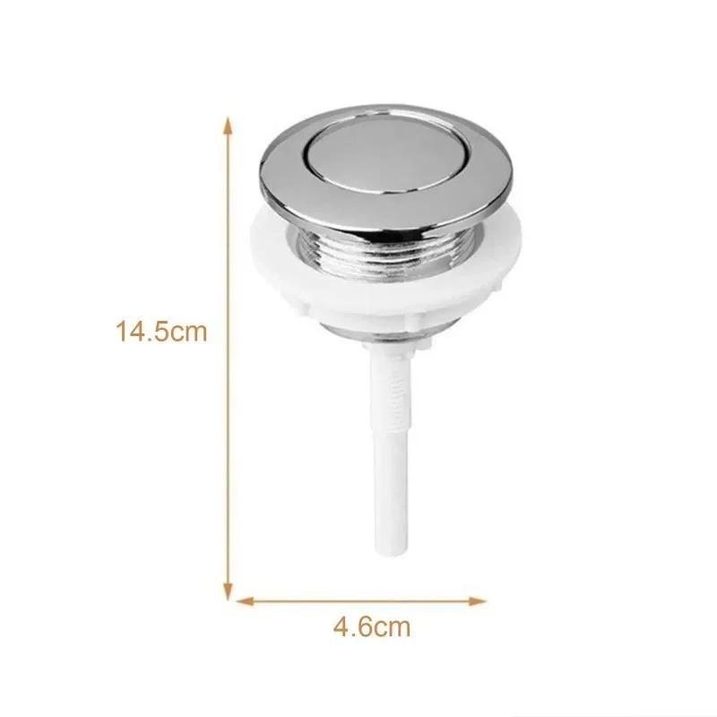 Universal 38mm Round Single Flush Push Button Plastic Toilet Tank Replacement Fitting Bathroom Repair Parts Toilet Button