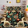 Set Biancheria da Letto per la Casa Lusso Fiore Stampa 3D Copripiumino Set Copripiumino Donna Regina Poliestere Copriletto