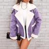 2026 Turn-Down Collar Plush Jacket: Winter Warm Casual Coat