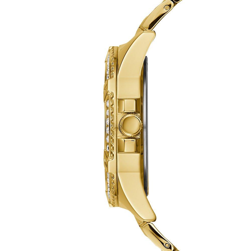 Guess W1156L2 Dámské zlaté hodinky s krystaly