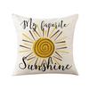Pillow Cover Sunflower Cartoon Bee Home Decoration Cushion Cover Nordic Style Sofa Pillow Cover