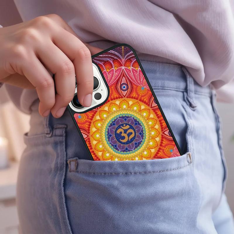 Aum om Namaste Symbol Zen Yoga Phone Case For iPhone 17 Air 15 16e 14 13 Pro Max Coque 12 11 Pro Max PLUS cover