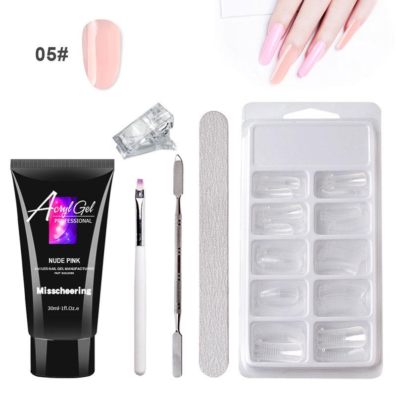 Painless Extension Glue Nail Art Paper Free Tray Quick Extension Crystal Nail Mold Painless Crystal Glue Set