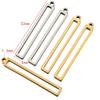 No Fade 10pcs 32mm Stainless Steel Hollow Rectangle Frame Charms Pendants for Earrings Necklace DIY Jewelry Making Wholesale