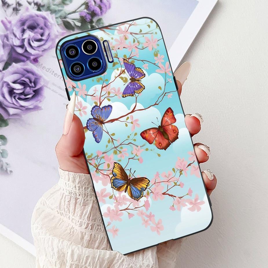 For Motorola Moto One 5G Case Luxury Fashion Painted Cover 6.7'' Soft TPU Phone Case For Motorola One MotoOne 5G Back Cover Bags