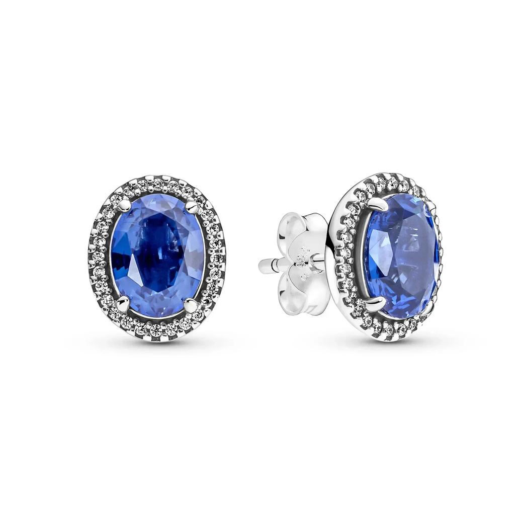 925 Silver Heart Earrings Exquisite Shiny Circular Light Luxury Jewelry Perfect Festive Gifts for Her
