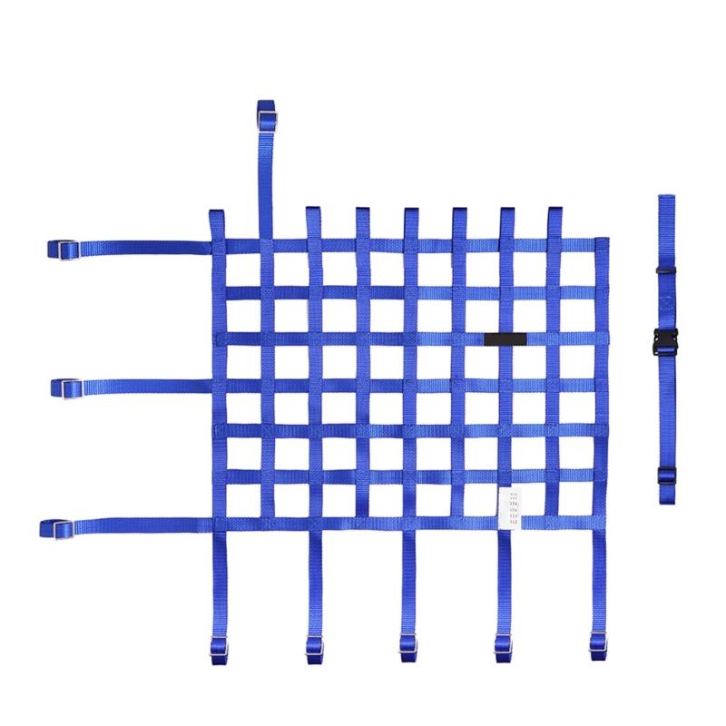 1PC Window Net Race Car Window Net Mounting Kit Ribbon Style 24Hx24W / 20Hx24W / 18Hx24W Car Accessories Black/Red/Blue