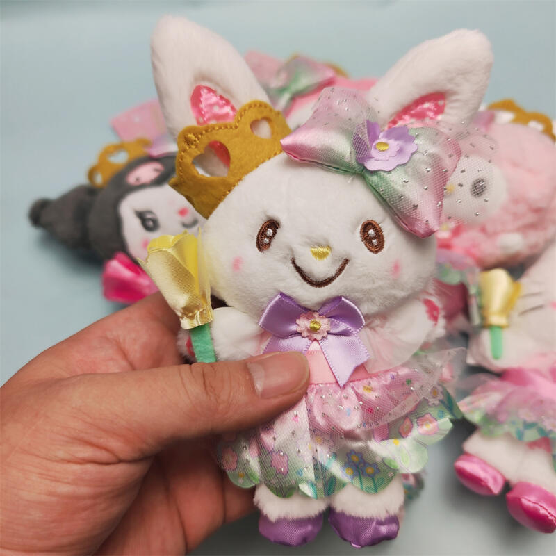 Sanrio Usahana Cogimyun Kirimichan Flower Bloom Fairy Wand Crown Bow Plush Toy Pendant Handbag Hang Decoration Christmas Gift