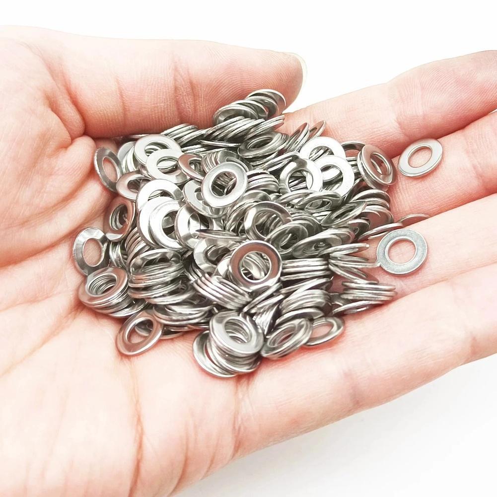 304 Stainless Steel Flat Washers 910Pcs Assorted Sizes M2 To FOR M12 Hardware Repair Gasket Tool Accessories