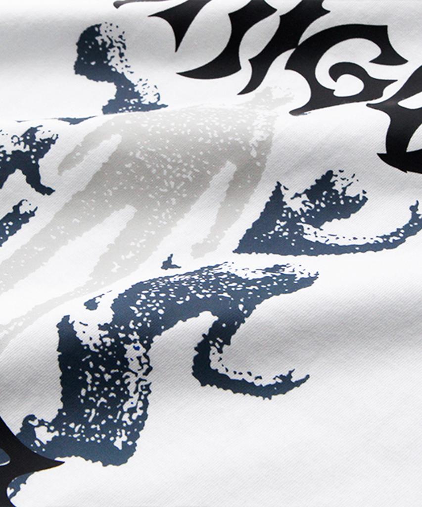 Keuligeon Crigun Fear Semi-Oversized Short Sleeve Tee White