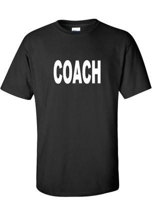 Allenamento Coach Esercizio Sport da Combattimento Baseball Calcio Maglietta in Cotone Bianco Nero
