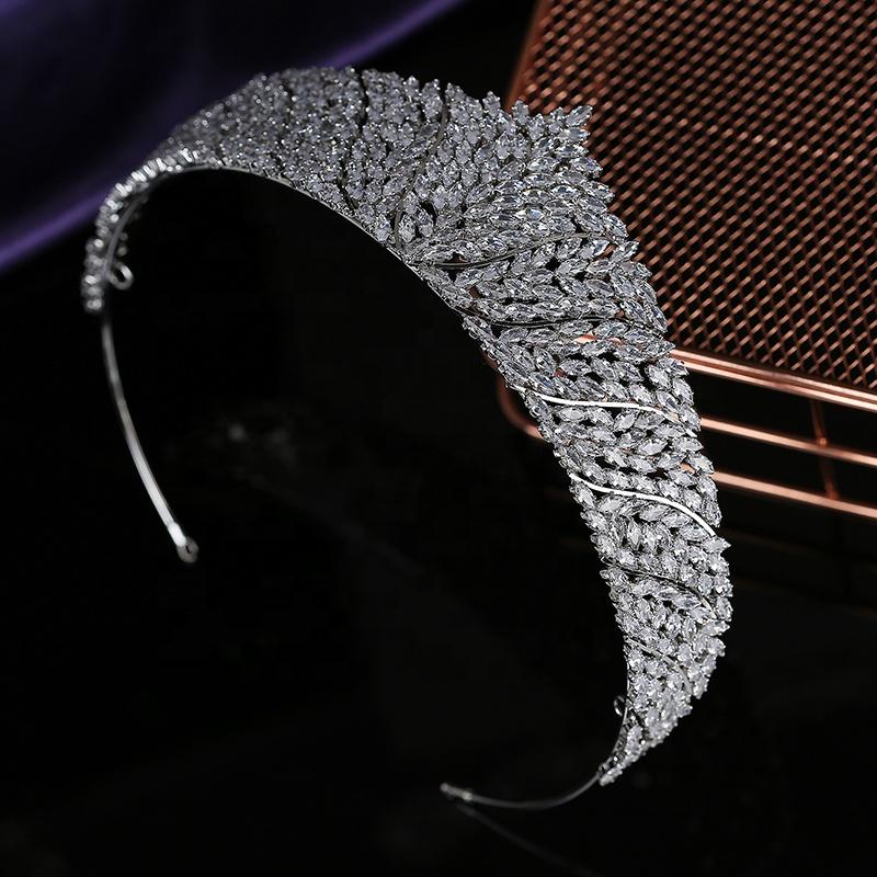 Bridal Wedding Tiara Classic New Fashion Design Bridal Hair Accessories Anniversary Wedding Women Crowns BC5735 Corona Princesa