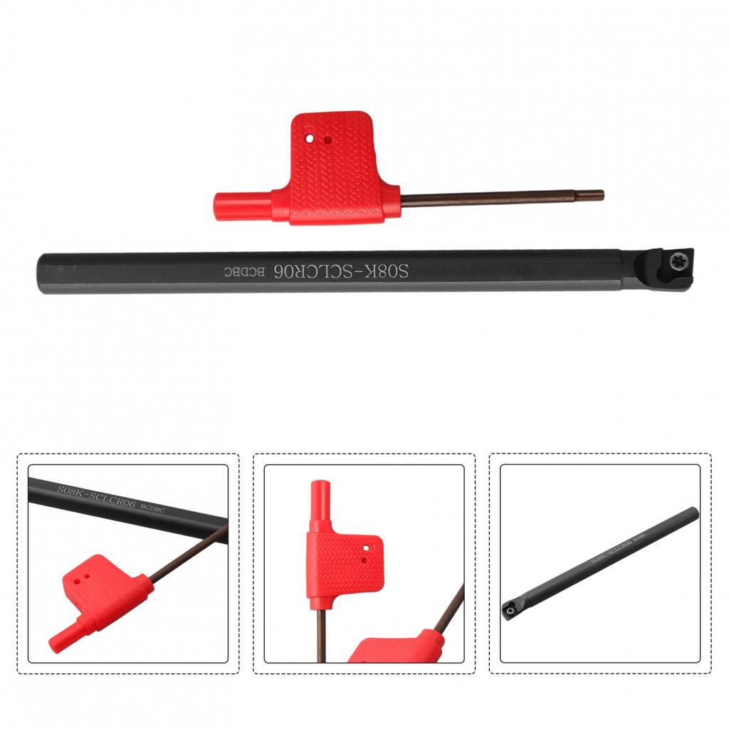 Carbide Turning Tool Lathe Boring Bar & CCMT060204-HM Insert For Machining Steel