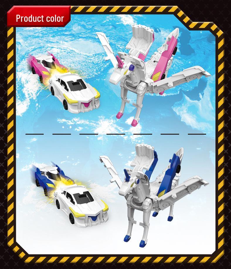 Silverwing Dragon Kaboo: Two-in-One Collision and Pegasus Unicorn Transforming Toy