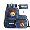Roblox Games Men'S And Women'S Backpacks Student School Bags Small Shoulder Bags Pencil Bags Three-Piece Computer Bags Campus