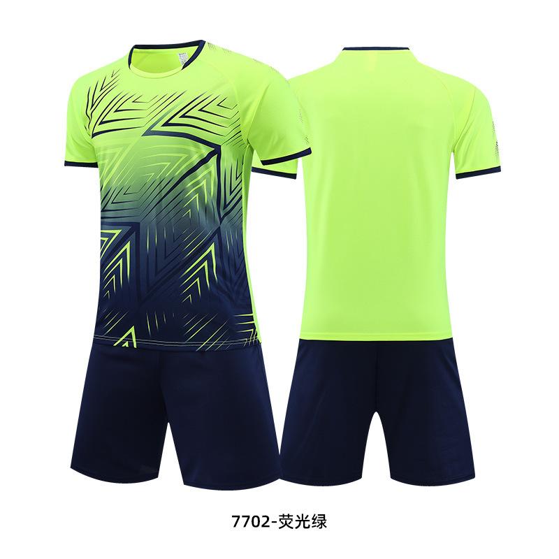 Children's football jersey, short-sleeved suit, competition training jersey, summer breathable printing, football jersey, jersey print number