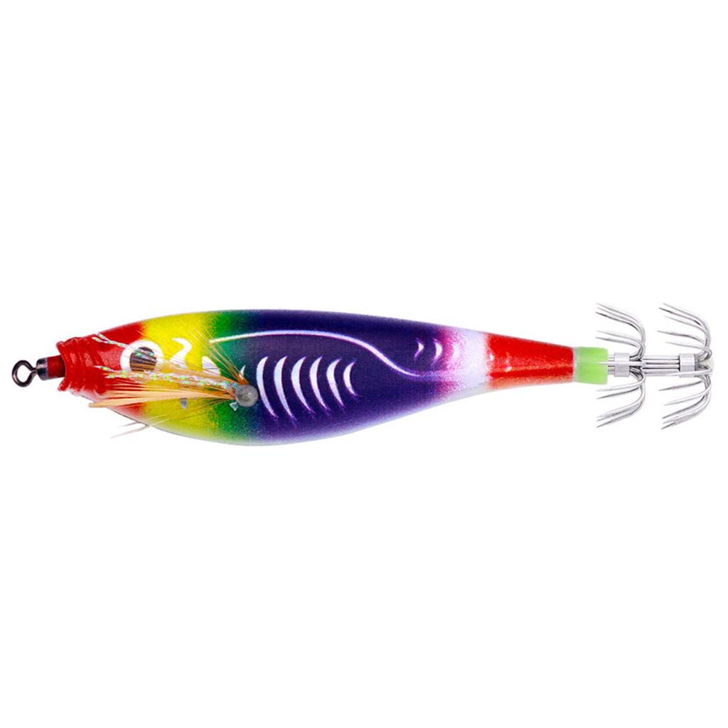 95mm Luminous Squid Hook Baits Fishing Lures Artificial Squid Hook Jigs Octopus Squid Shrimp Fishing Glow Shrimp Lures