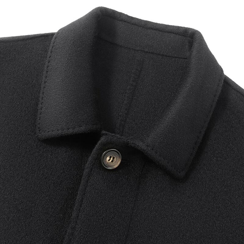 FAPAI Men's Yak Wool Double-Faced Overcoat