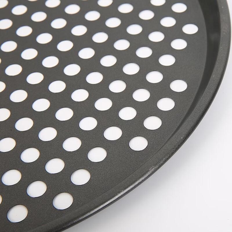 Deouxingguang 36CM Perforated Round Carbon Steel Pizza Pan Set