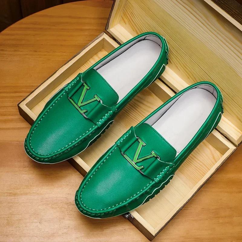 Luxury Moccasins High Quality Flat Flats Designer Man Male Men Shoes Flats Driving Shoes for Men Mens Leather Shoes Loafers