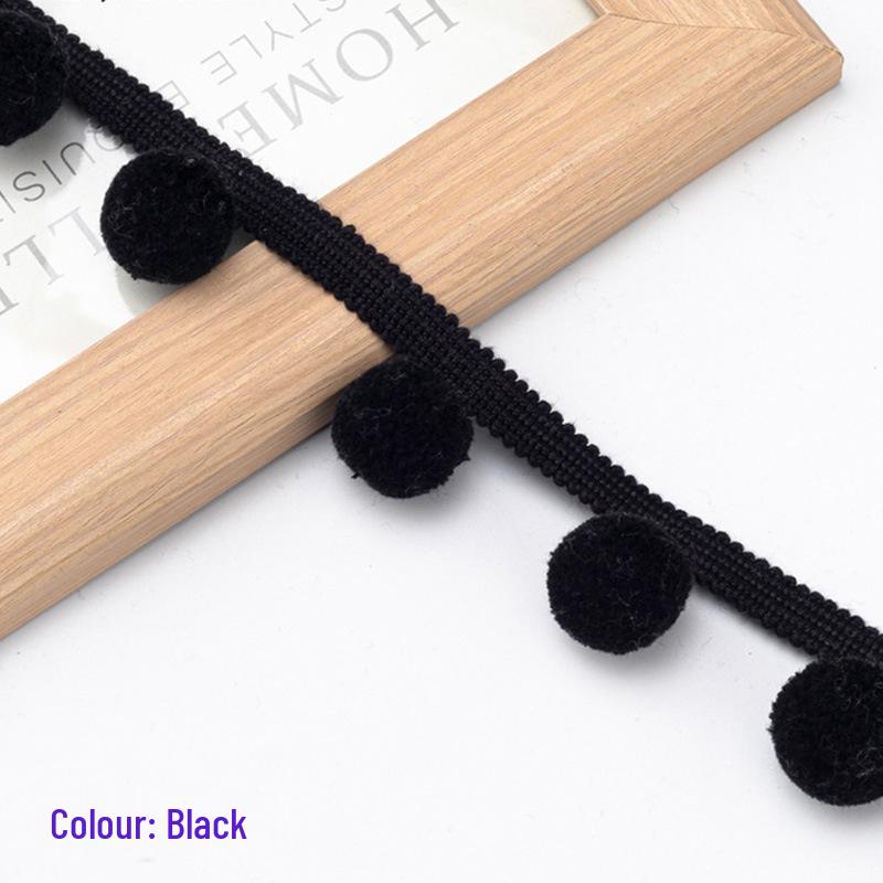 Pompom Lace DIY Craft Accessories: Handmade Cushion Decor, Creative Curtain Tassels