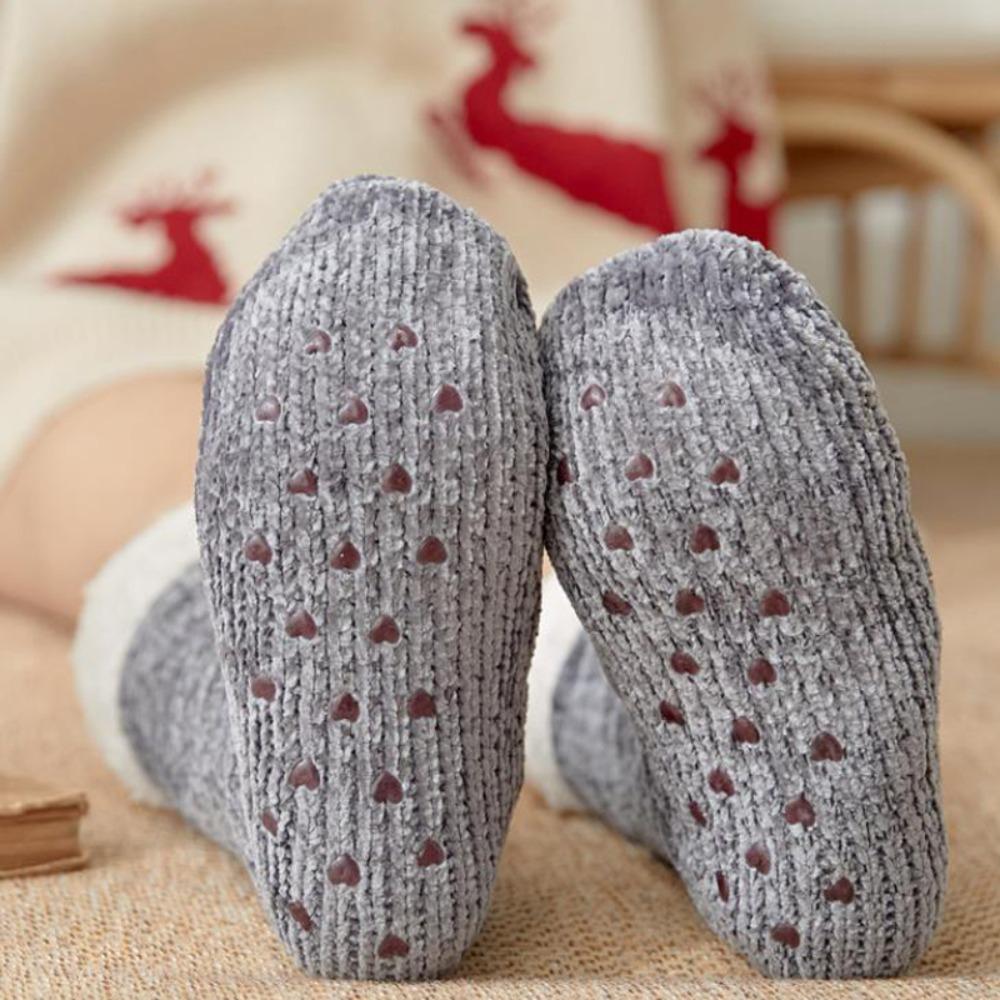 Anti Slip Fleece Floor Socks Velvet Sleeping Socks Women Kawaii Thicken Thermal Socks  Men Women
