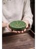 Yixing Handmade Zisha Lotus Pod Teapot Stand - Biomorphic Water-Storing Tea Mat for Gongfu Ceremony