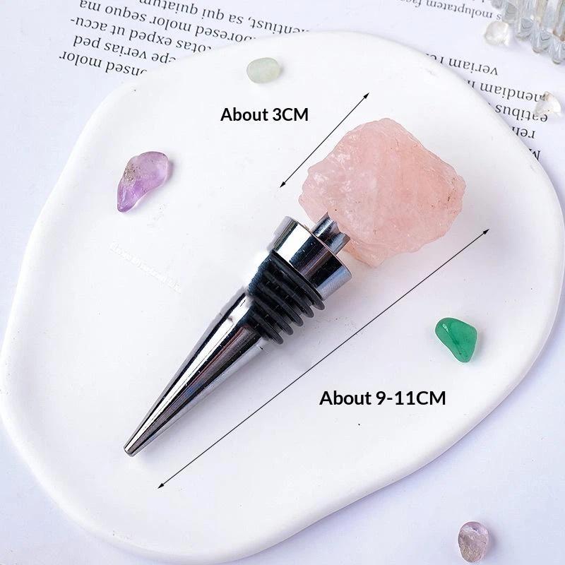 1 ks Zátka na šampaňské víno Přírodní Křemen Crystal Minerály Vzorek Zátka na láhev Křemen Nepravidelný Těsnění Korek do vína Barové nástroje