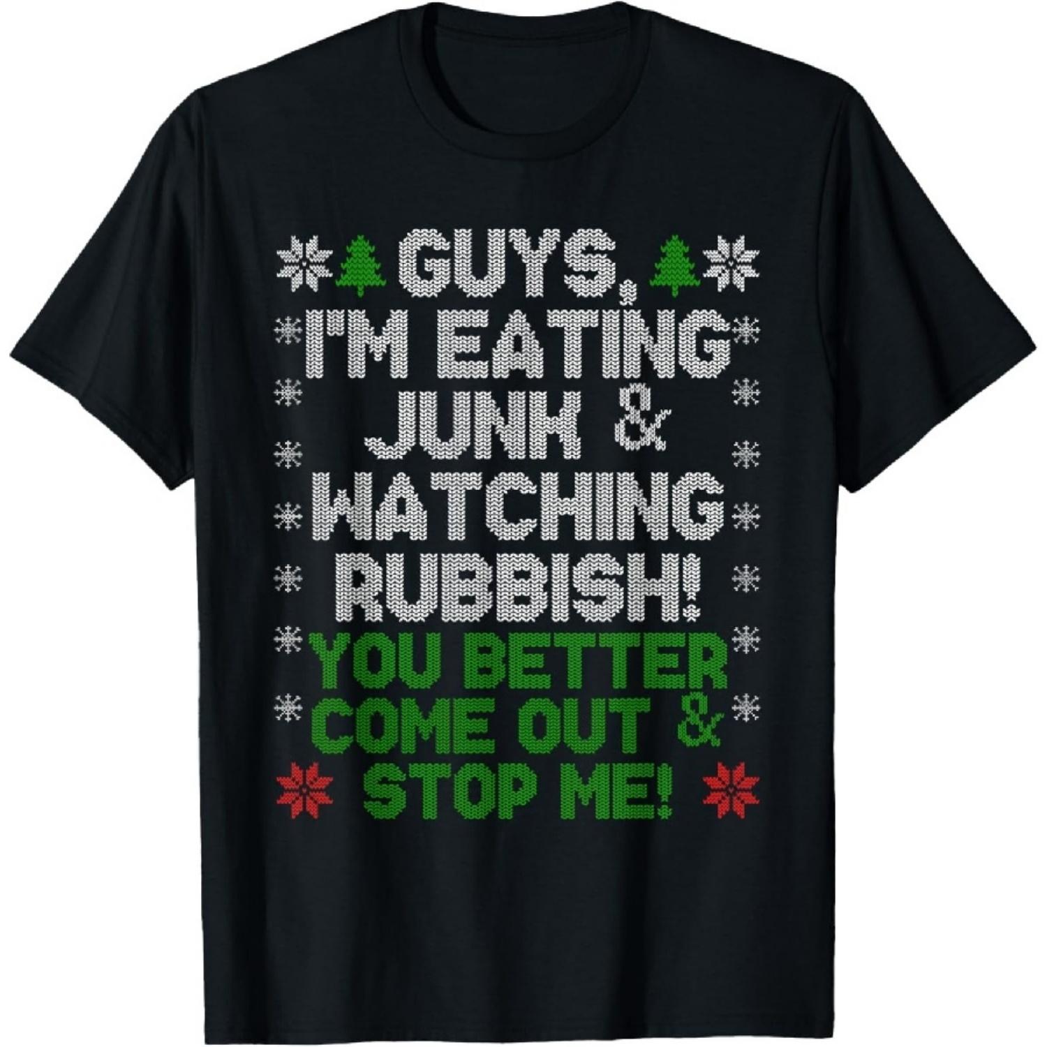 

Guys, I m Eating Junk And Watching Rubbish! T-Shirt XXXXXL чёрный