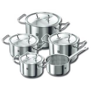 Batterie de cuisine - zwilling - twin classic - 5 pièces - acier inoxydable - compatible induction