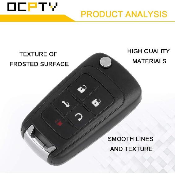 OCPTY 2X Nieskalibrowany Pilot Zdalnego Sterowania Bezkluczykowego Wstępu Obudowa Zamienna dla Specyficzna dla GMC Terrain/dla Buick/dla Chevrolet Seria OHT01060512 5461A-01060512