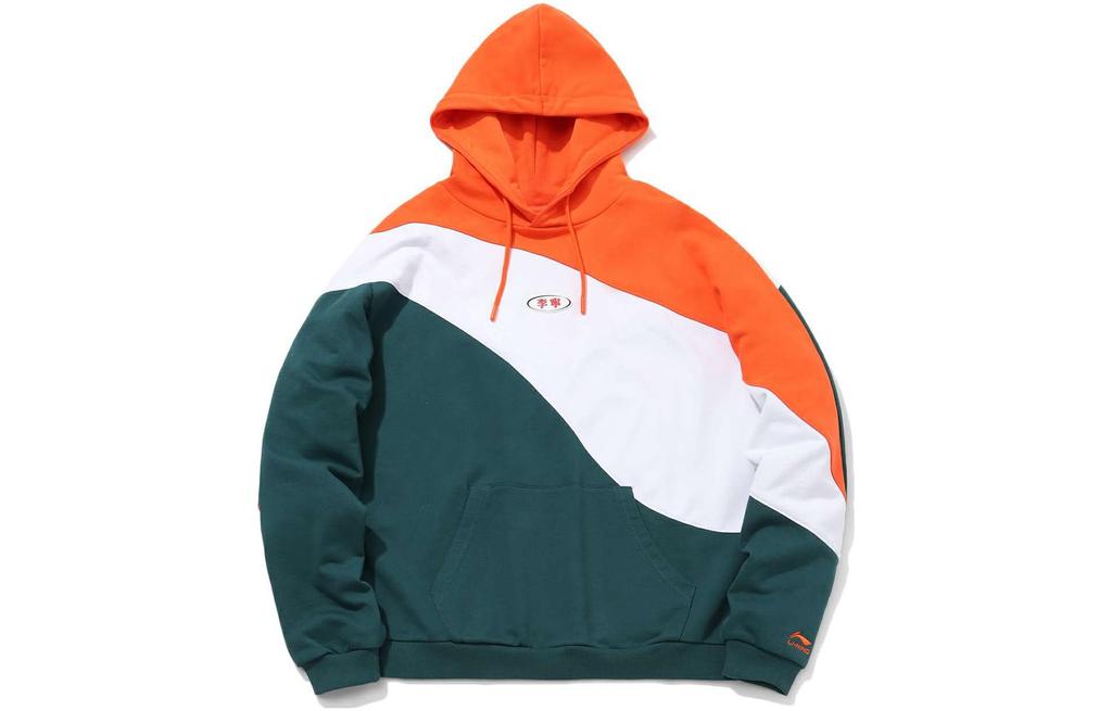 Li Ning Sports Fashion Collection Sweatshirts Men's Neon Flame Orange Hooded Moderate Other AWDQ515-4