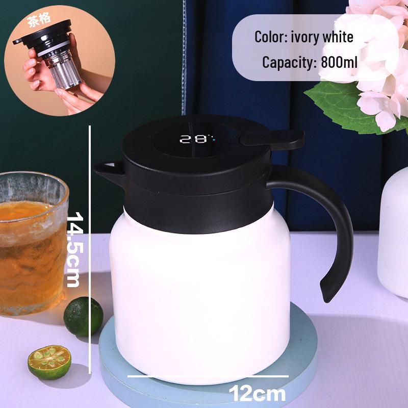 2026 Insulated Stainless Steel Mute Teapot & Brewing Pot