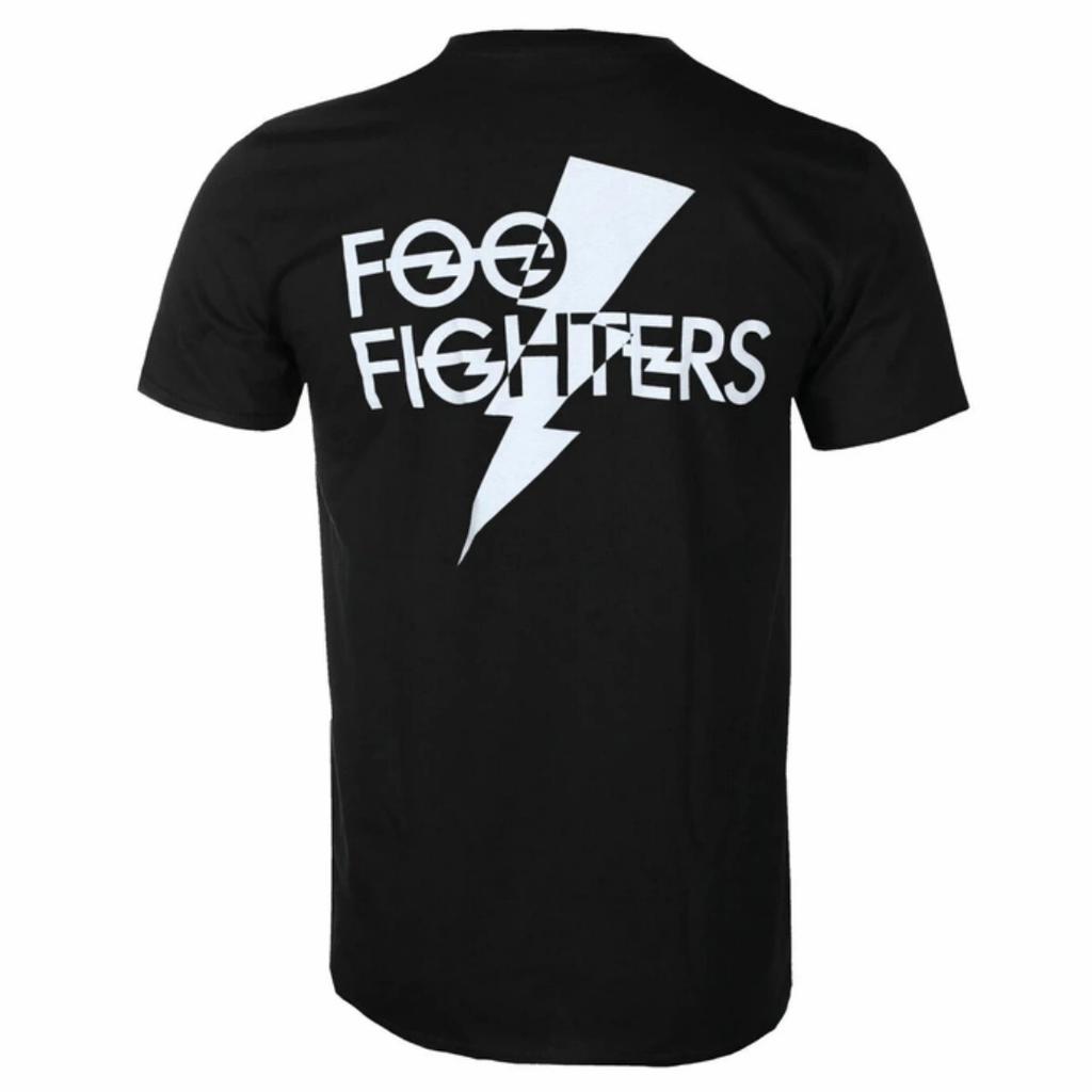 Foo Fighters - Flash Logo Kunstmuster Grunge Rockband T-Shirt - Lässig Trendig für Männer und Wo