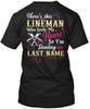 Cute Linemans Lady Theres This Lineman Who TTshirt Made In the USA Size S To 5XL