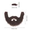 1Set Fake Beard Prop Simulation False Eyebrow Cosplay Mustache Party Photo Performance Decoration Costume Accessory
