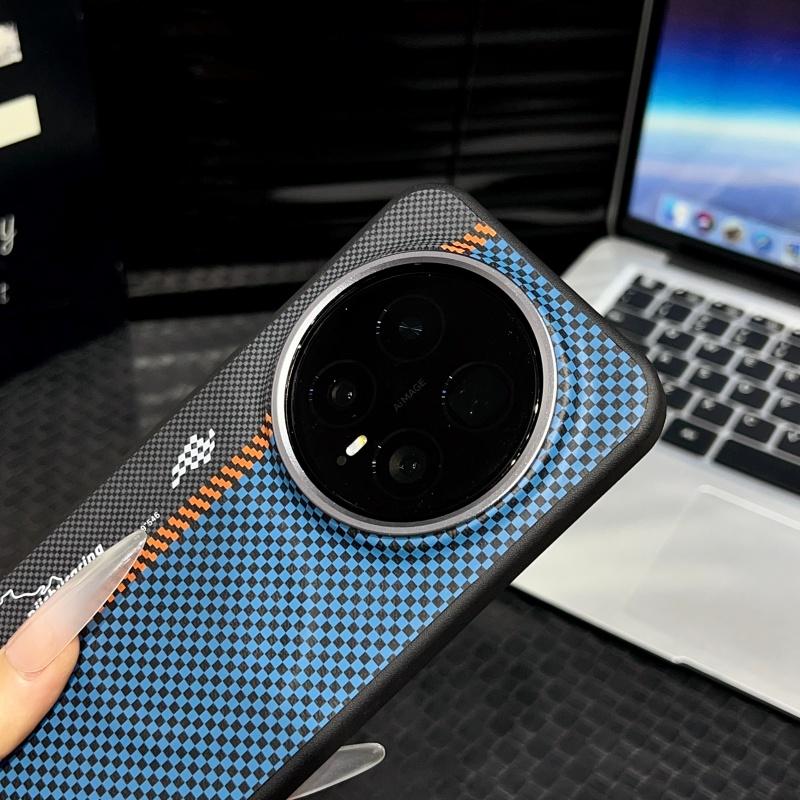For Honor Magic8 i Magic 8 Pro Skórzane Etui Tor Wyścigowy MagSafe Przyssawka Kontrastowe Kolory Klawiszy Ramka Obiektywu Pokrycie Przeciw Odbiciom Palców