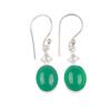 Green Onyx Gemstone 925 Sterling Silver Handmade Jewelry Earrings 1.30" For Wife EE-6-31