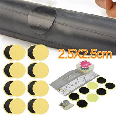 8pcs Instant Bike Tire Repair Patches Glueless Adhesive-Free Puncture Kit For Bicycle TubesQuick Drying Cycling Accessories