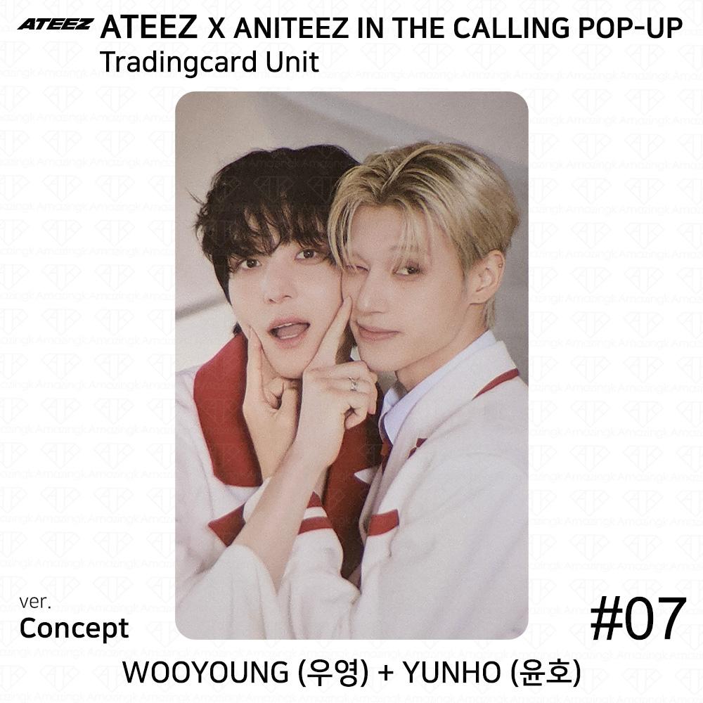 ATEEZ X ANITEEZ IN THE CALLING POP-UP Unitate Carte de Colecție MD KPOP K-POP Seonghwa