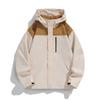 Printed Color-blocking Jacket for Men and Women The Same Style Spring and Autumn Trendy Waterproof Hooded Loose Couple Jacket for Men