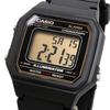 Casio Standard Digital Watch LCD International Model Men's W-217H-9AV Black/Gold Display, [Used]