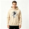 Men's Printed Pullover Hoodie, Anime Snake Samurai Pattern Casual Long Sleeve Hooded Sweatshirt