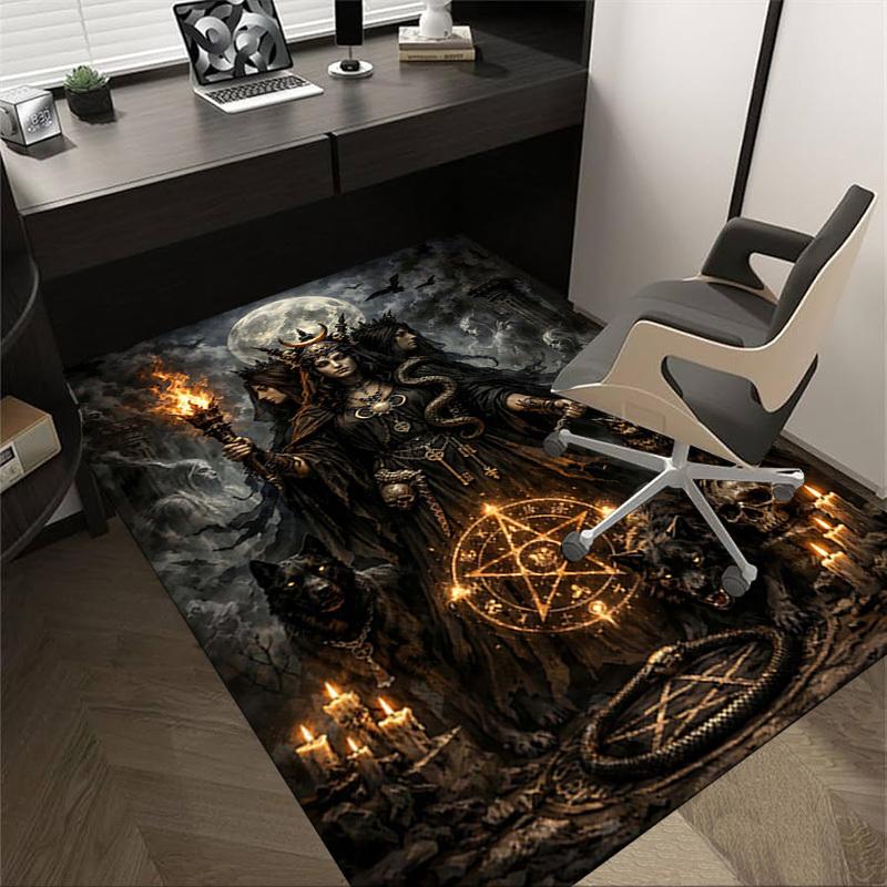 

1PC Witchcraft Magic Extra Large Non-Slip Floor carpet, Office, family, bedroom, Studio - Large Area Rug Indoor Rugs, Vibrant Colors-W235 60cm by 90cm