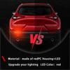 Smoked LED Rear Bumper Reflectors Fog Brake Tail Light Sequential Turn Signal Lamps Accessories Compatible with Mazda CX30 CX-30 2020 2021 2022 2023