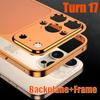 Ultra Thin Instantly Turn 17 Matte Backplane Case For For Iphone 16 1 14 13 Pro Max  Metal Frame Camera Protection Back Cover