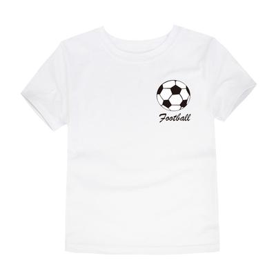 Boys Girls T Shirt Football for Kids Toddler 2 To 4 6 7 8 9 10 11 12 13 14 Years 100% Cotton Short Sleeve Tshirt Summer Clothes